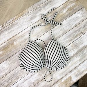 Victoria’s Secret striped bikini swim top 34 D